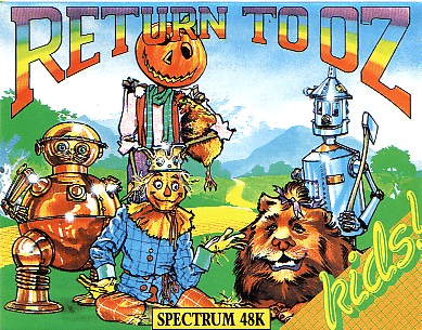 Return to Oz box art for ZX Spectrum